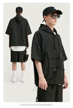 Load image into Gallery viewer, Yagami Cargo Hoodie &amp; Shorts Set
